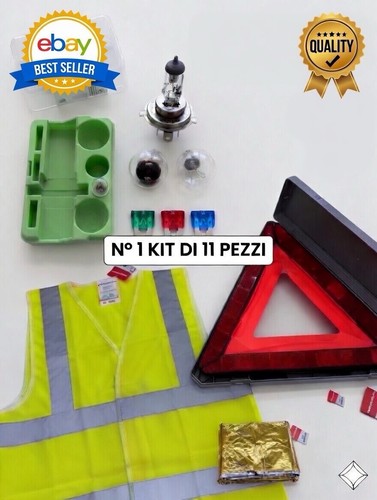 Kit emergenza auto 11pz - kit,